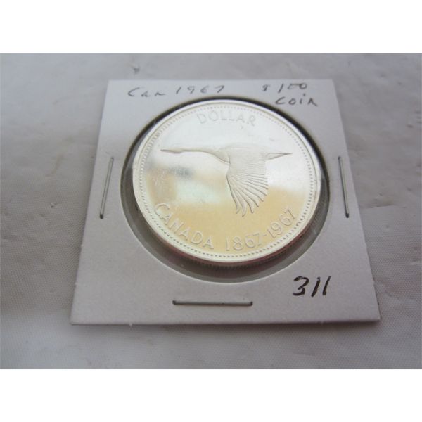 Canadian Silver Dollar 1967