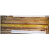 Image 2 : LOT OF 10 VINTAGE YARD STICKS