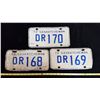 Image 1 : 3 1972 Low Number Plates