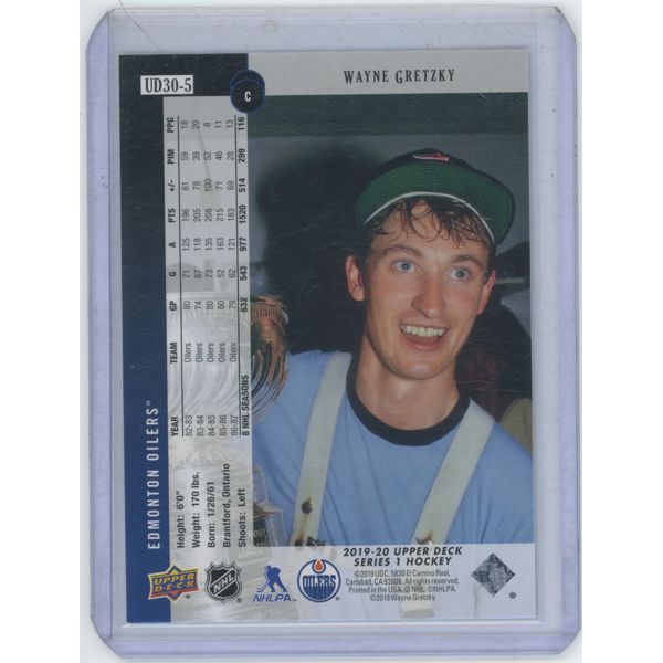 2019-20 Upper Deck Wayne Gretzky