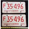 Image 1 : Pair 1971 Plates