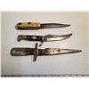 Image 2 : 3 VINTAGE HOMEMADE KNIVES (1 FOR REPAIR)