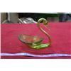 Image 1 : Antique Glass Swan Dish