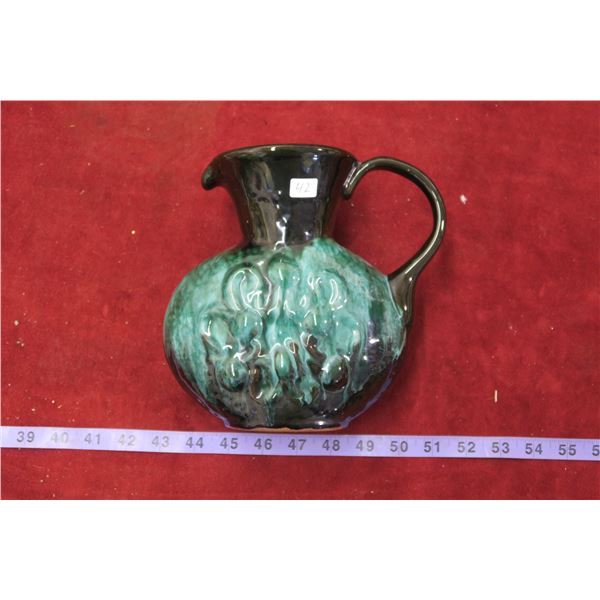Antique Green Pitcher Vase