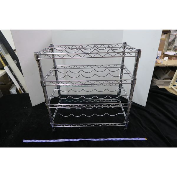 Metal Wine Rack 23"×21"×12"