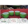 Image 3 : 4 Antique cups + 6 Coasters