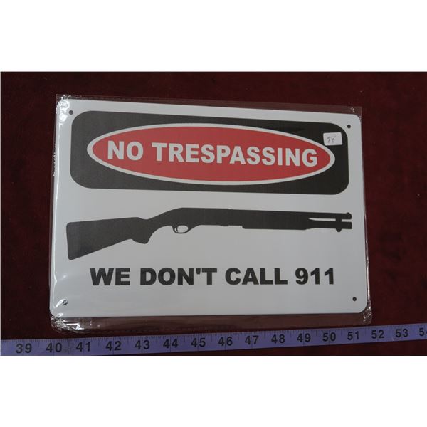 Tin Sign - (911)