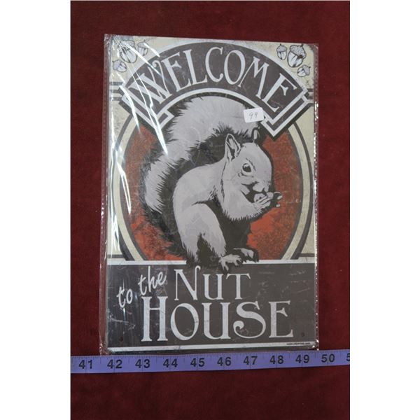 Tin Sign - Nut House