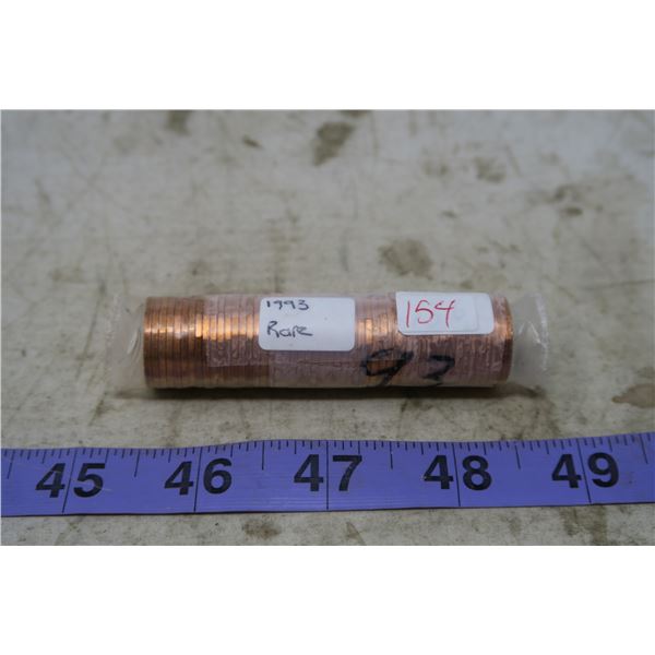 1 Cent Canadian Roll Mint - 1993 RARE