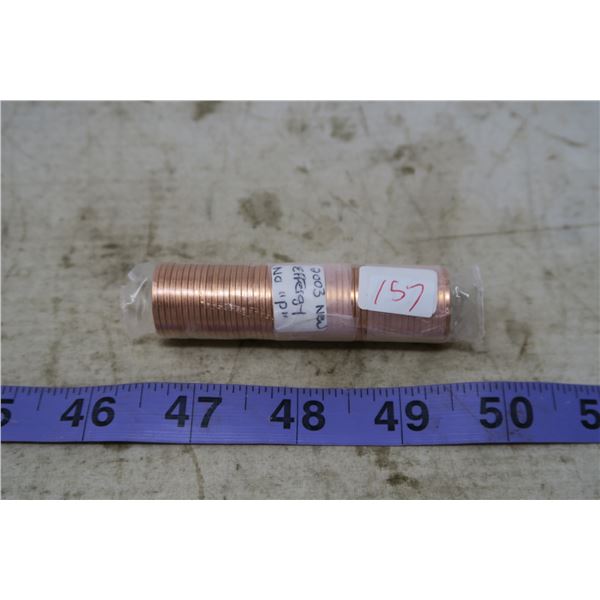 1 Cent Canadian Roll Mint - 2003 New Effergy, no "p'