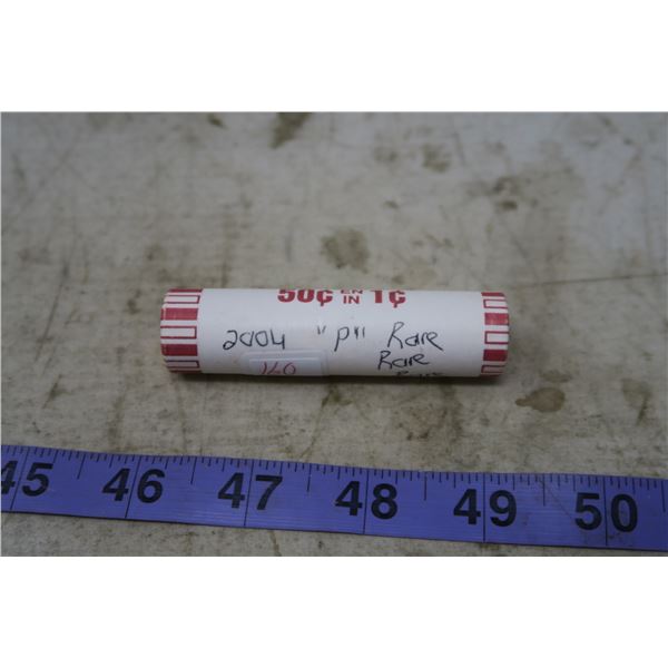 1 Cent Canadian Roll Mint - 2004 "p" RARE
