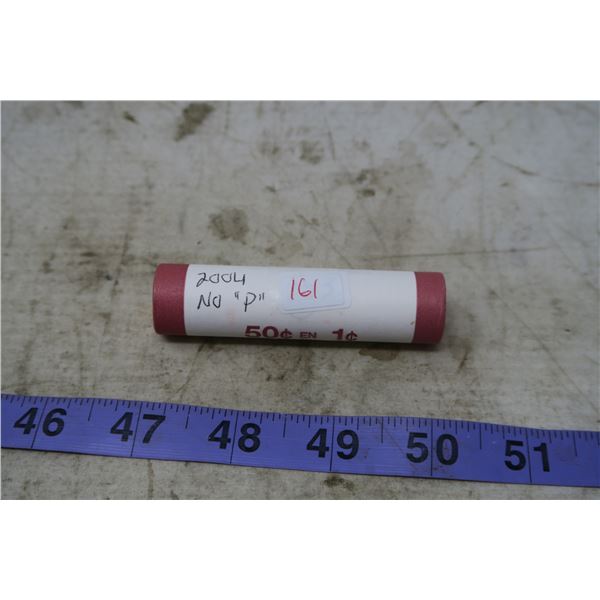 1 Cent Canadian Roll Mint - 2004 No "p"