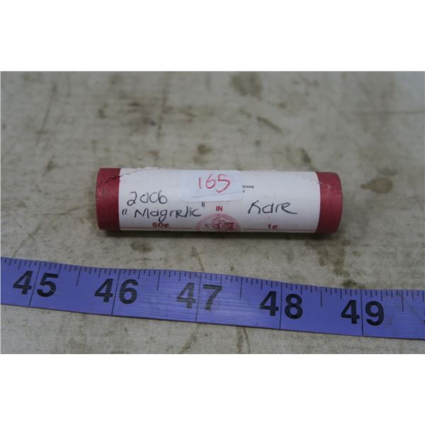 1 Cent Canadian Roll Mint - 2006 Magnetic RARE