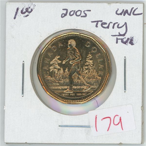 Canadian Loonie - Terry Fox UNC