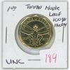 Image 1 : Canadian Loonie - 2017 Toronto Maple Leaf 100 yr UNC