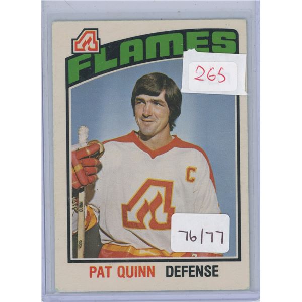 Gradable Cards - 76/77 Pat Quinn OPC #289