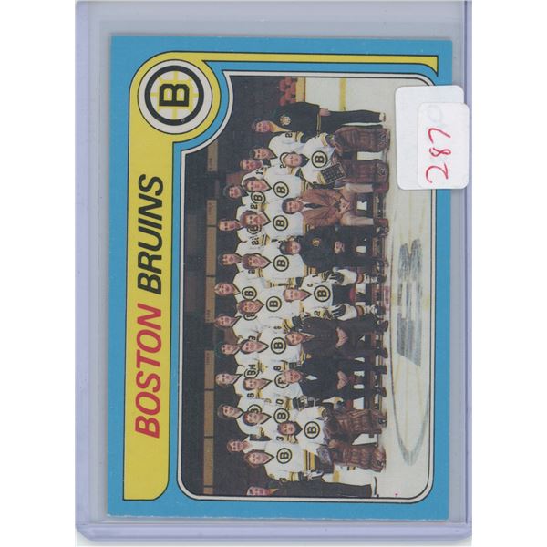 Gradable Cards - 79/80 OPC Bruins Team Checklist (Unchecked) #245