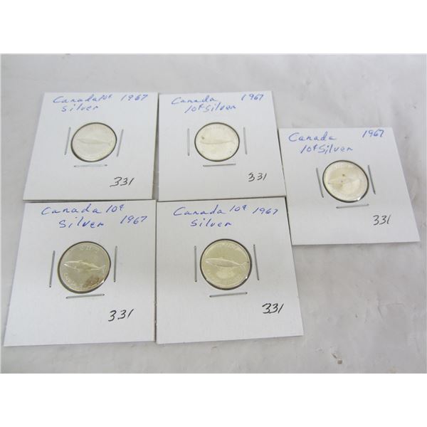 5 Mackerel Silver1967 Dimes