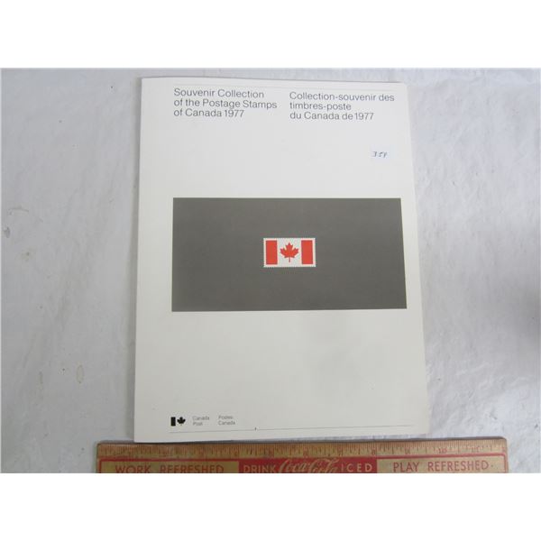 1977 Souvenir Book of Canadian Unused 1977 Canadian Stamps