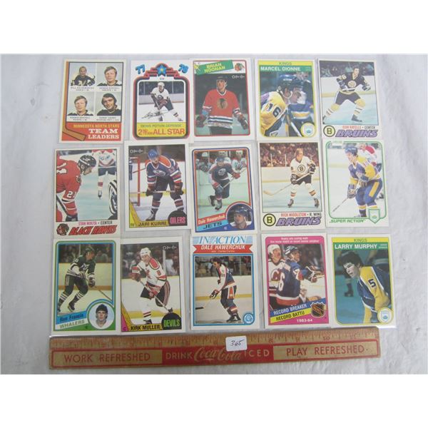 15 OPC 1970's -1980's Hockey Cards