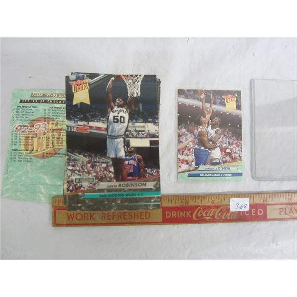 1992 -1993 Ultra Fleer Basketball Series 2 Set Shaquille O 'Neal Rookie Card 201-372