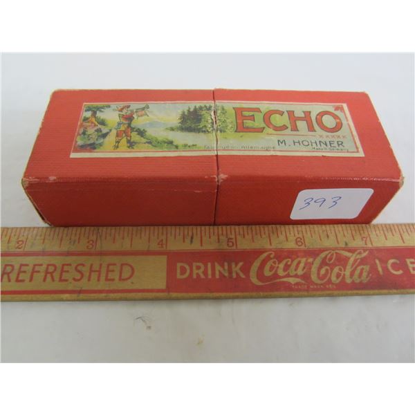 Antique Horner Echo Harmonica with Box