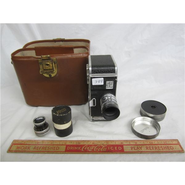 Vintage Bolex Paillard 8 mm Movie Camera with Case ect.