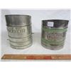Image 2 : Lot of 2 Vintage Flour Sifters