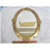 Image 1 : Antique Gold Framed Mirror with Fancy Frame