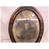 Image 3 : Antique Bubble Glass Frame with Picture of World War 1 Soldier in it