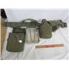 Image 1 : Vintage Military Web Belt with Web Gear