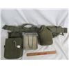Image 2 : Vintage Military Web Belt with Web Gear
