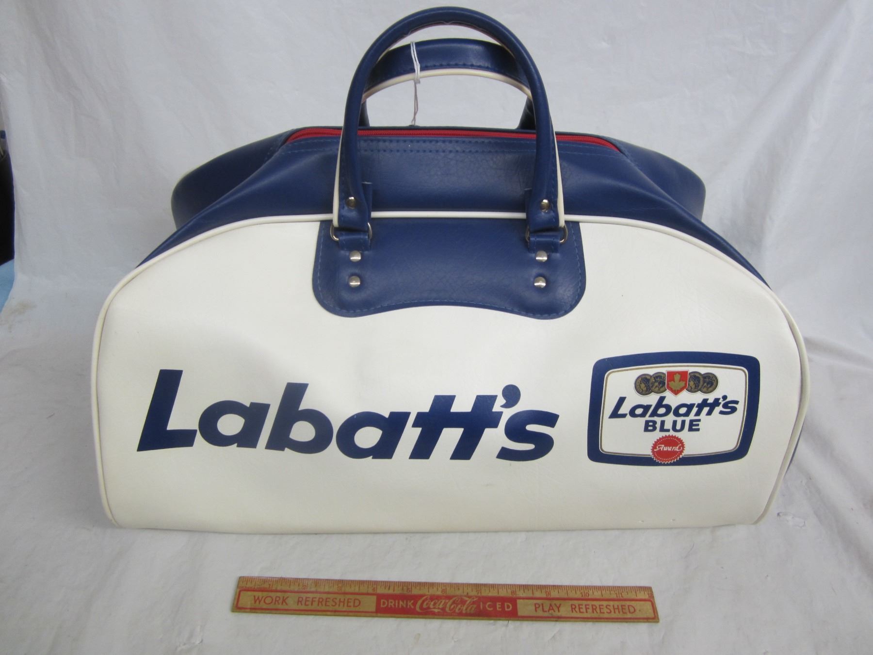 Vintergön Rabatt Vintage 1970's Labatt's Blue Sports Bag Like New