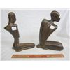 Image 1 : Vintage Artists Sculptors of a Man and Women signed DA 77