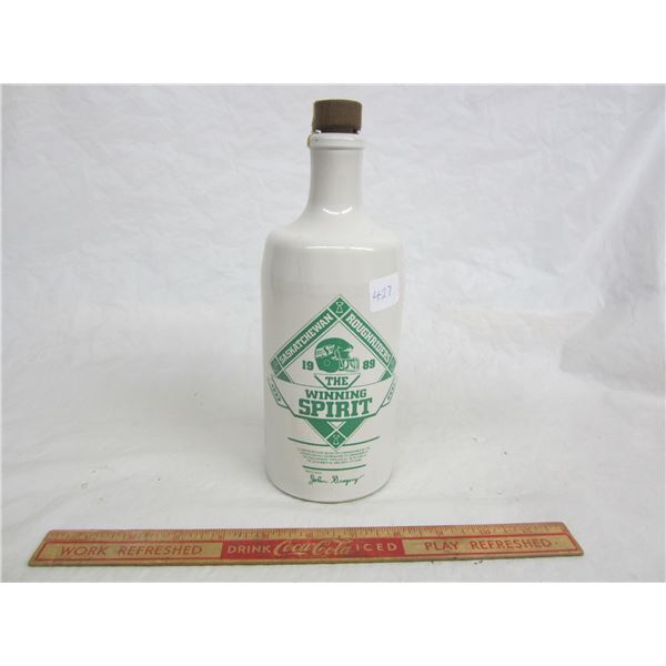 Hudson Bay Roughrider 1989 Whisky Bottle