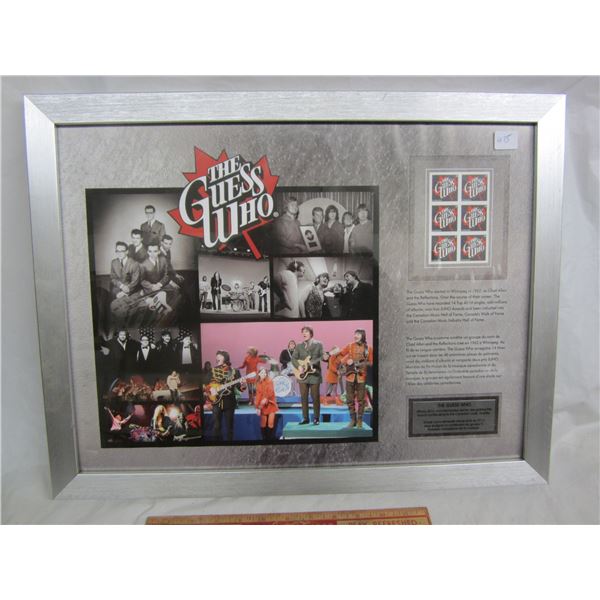Vintage Quess Who Commemorative Stamp Display