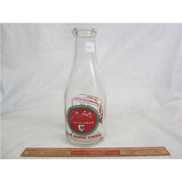 Vintage Palm Dairies Milk Bottle