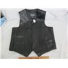 Image 1 : Boutique of Leather Size 44 Bikers Vest with Harley Patch on Back