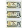 Image 1 : Lot of 3 Consecutive Serial Number 1973 $1 notes. Crow-Bouey signatures. BFA Prefix. Serial Numbers 