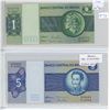Image 1 : Lot of 2 Brazilian notes. 1980 1 Cruzeiro and 1979 5 Cruzeiros. P191Ac & P192d. Both Unc.