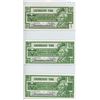 Image 1 : Lot of 3 Canadian Tire Money Scrip. 1996 5 cents, 2004 5 cents, 2005 5 cents. EF – AU.