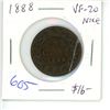 Image 1 : 1888 Victorian Large Cent. VF-20. Nice.