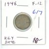 Image 1 : 1948 Silver 10 Cents. Key Date. Mintage of 422,741. F-12. Scarce.