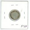 Image 2 : 1948 Silver 10 Cents. Key Date. Mintage of 422,741. F-12. Scarce.