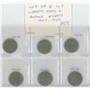 Image 1 : Lot of 6 U.S. Liberty Head & Buffalo Nickels: 1907 – 1937.