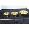 Image 1 : 3 Solid Brass Decorative Bowls