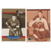 Image 1 : 1 Jacques Plante + 1 Alex Delvecchio Hockey Card
