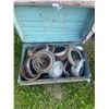 Image 1 : Trunk Full of 1930's, 40's, 50's Bucket Lights & Chrome Rings