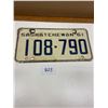 Image 3 : 1960-1961 Sask Licence Plates
