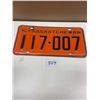 Image 2 : 1962-1963 Sask Licence Plates